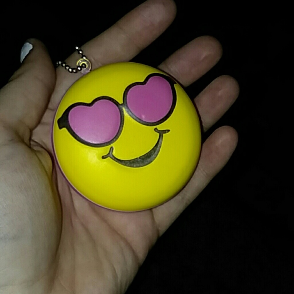 squish emoji keychain